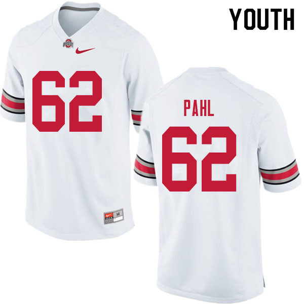 Youth #62 Brandon Pahl Ohio State Buckeyes College Football Jerseys Sale-White